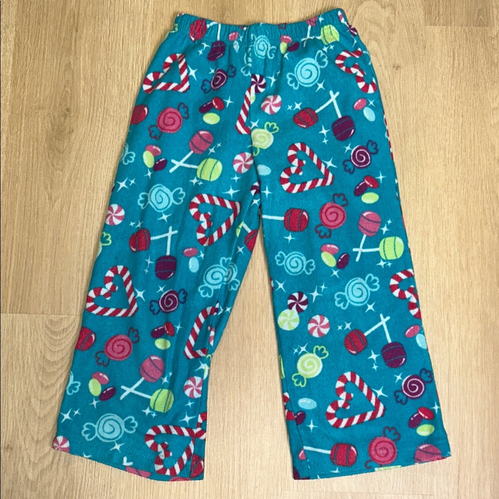 Target Teal Candy Print Girl’s XS Pajama Bottoms